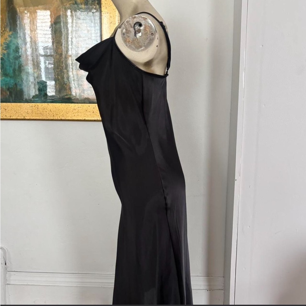 Bebe SATIN COWL NECK SLIP MIDI DRESS - Picture 7 of 14